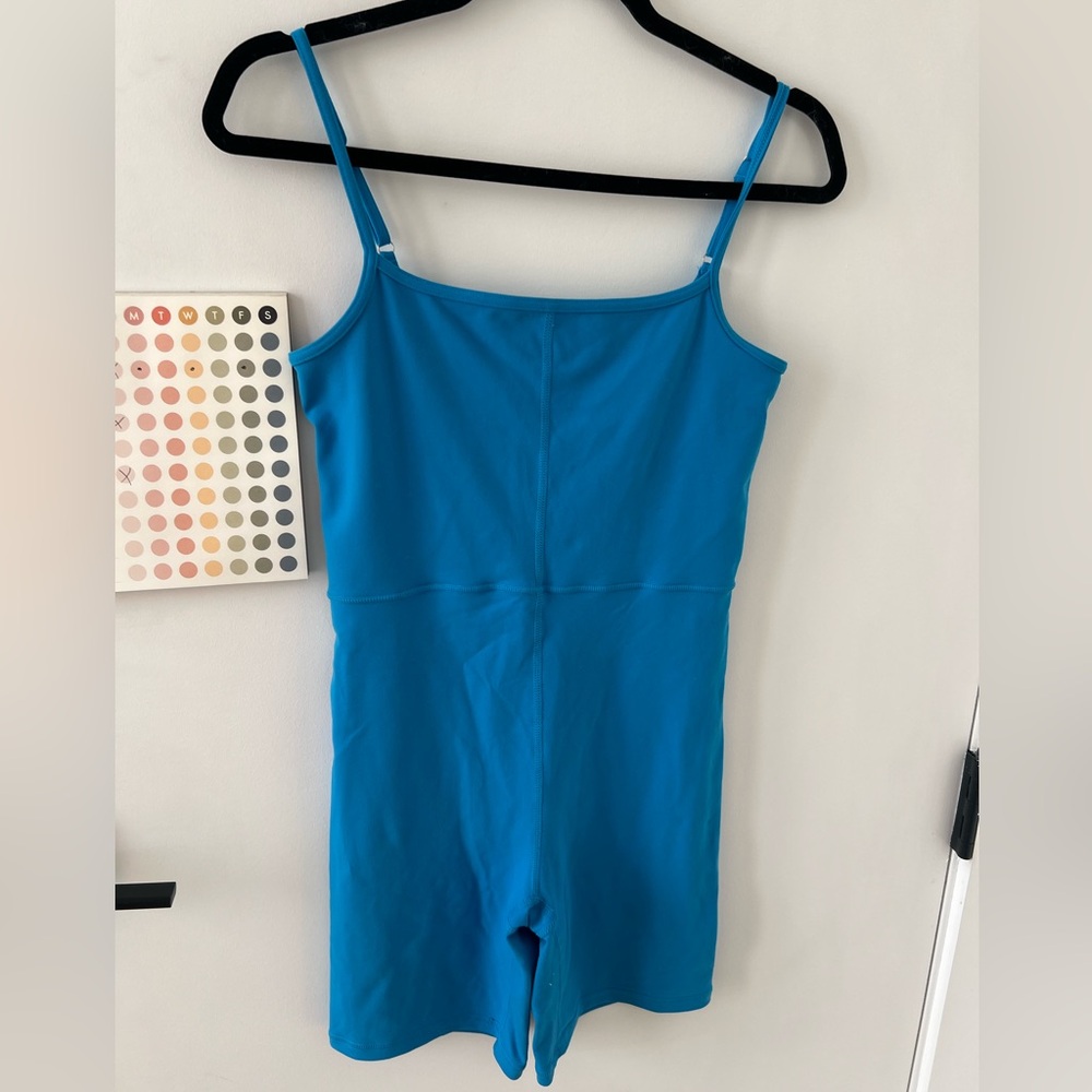 Blue Amazon workout catsuit onesie